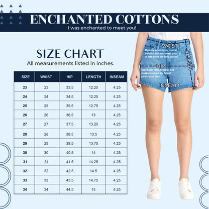 Women's Mid Rise Organic Cotton Denim Jean Short